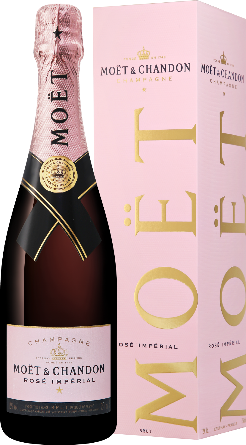 Игристое вино и шампанское Moet & Chandon Imperial Brut Rose Champagne AOC (gift box) Moet & Chandon Imperial Brut Rose Champagne AOC (gift box)