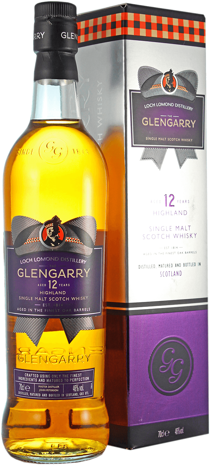 Гленгэрри Хайлэнд 12 лет односолодовый шотландский виски в подарочной упаковке 0.7 л