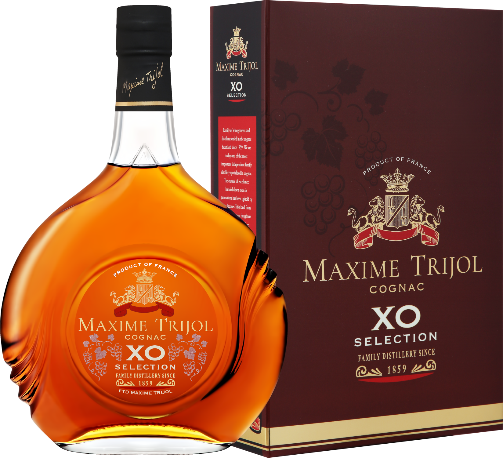 Максим Трижоль Коньяк XO Селексьон в подарочной упаковке - 0.7&nbsp;л
