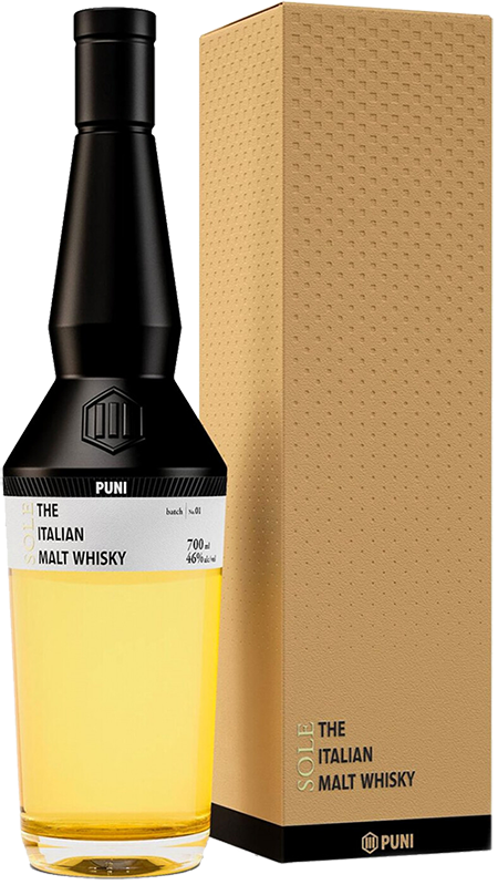 Пуни Соле Солодовый Виски в подарочной упаковке 0.7 л