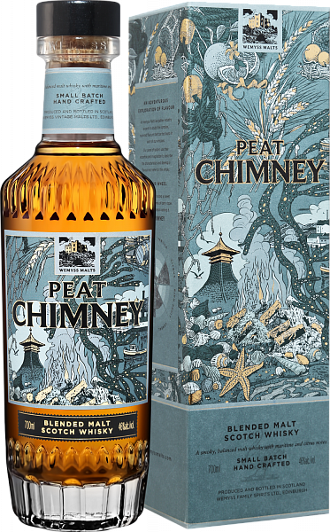 Виски Wemyss Malts Peat Chimney Blended Malt Scotch Whisky (gift box), 0.7 л