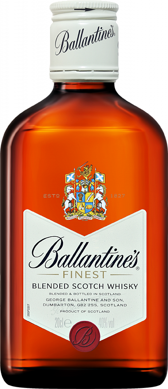 Баллантайнс Файнест Блендед купажированный виски 0.2 л