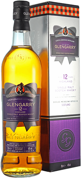 Виски Glengarry Highland 12 Y.O. Single Malt Scotch Whisky (gift box), 0.7 л