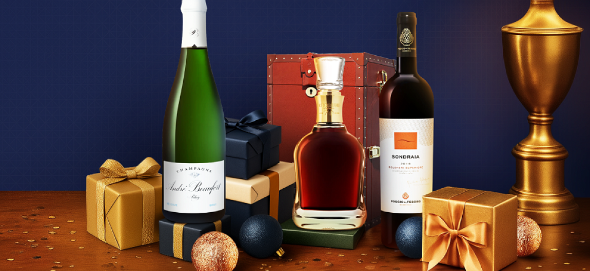 Подарки со вкусом: до -50% на вино и крепкий алкоголь