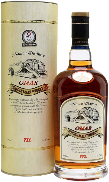 Omar Single Malt Sherry Type (Подарочная упаковка), 0.7 л в Ростове-на-Дону