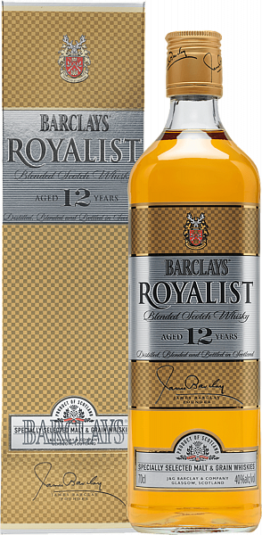 Barclays Royalist 12 y.o. Blended Scotch Whisky (gift box), 0.7 л в Ростове-на-Дону