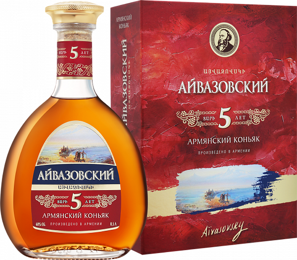Aivazovsky 5 Y.O. (gift box), 0.5 л