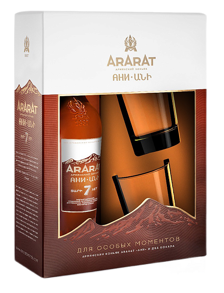 ARARAT Ani 7 y.o.(gift set with 2 glasses), 0.7 л в Ростове-на-Дону