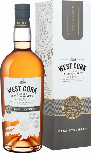West Cork Cask Strength Blended Irish Whiskey (gift box), 0.7 л в Ростове-на-Дону